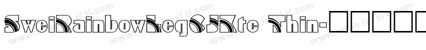 SweiRainbowLegCJKtc Thin字体转换